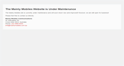 Desktop Screenshot of mainlymobiles.com.au