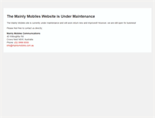 Tablet Screenshot of mainlymobiles.com.au